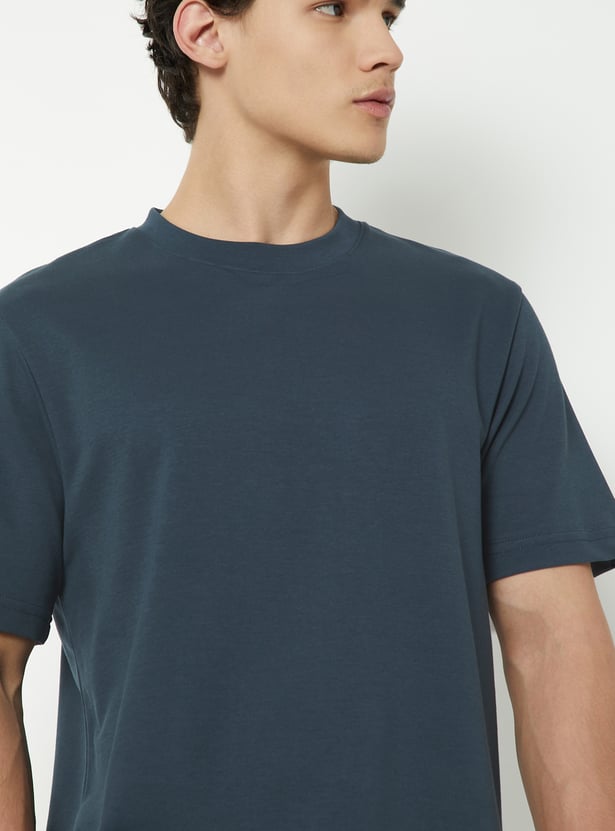 Regular fit blue Tshirt