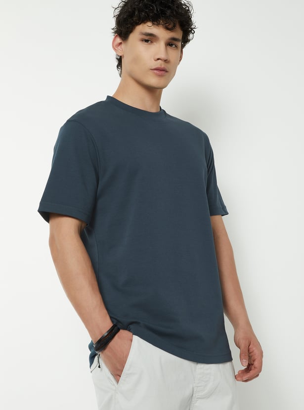 Regular fit blue Tshirt