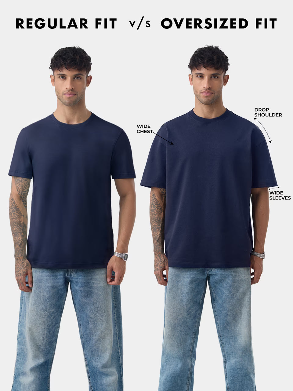 Oversized Tshirts steel blue