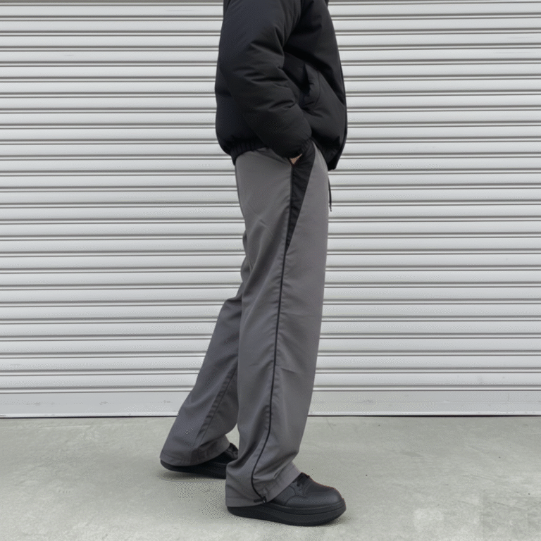 Parachute pants Black and Grey