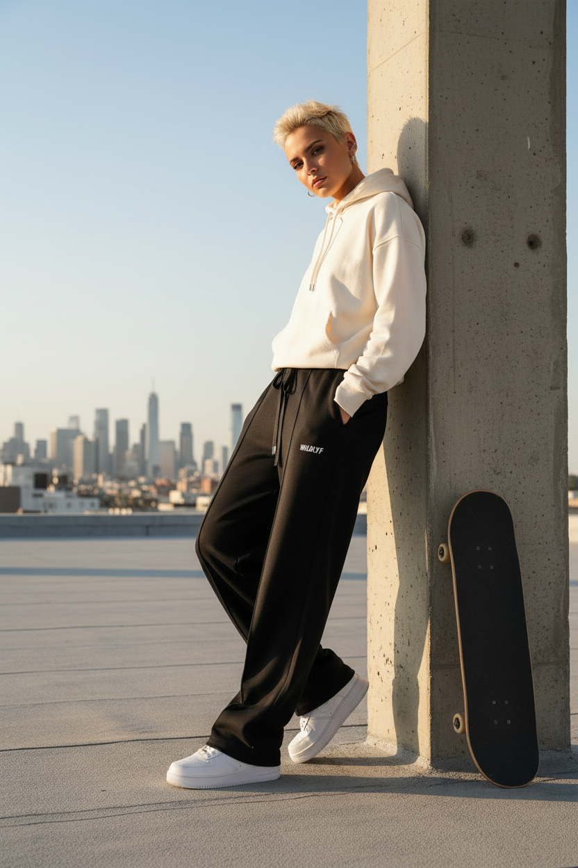 Black Wildlyf baggy lowers - variation 4